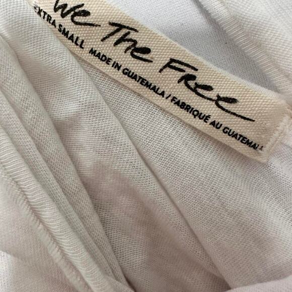 We The Free Free People White Casual Tank Top With Open Back Size XS - Picture 4 of 4